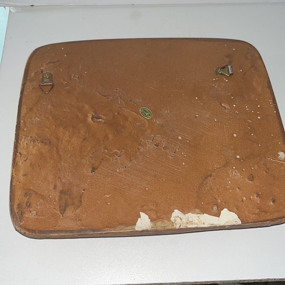 Vintage Teddy Bear Bathing Ceramic Wall Plaque 3D Textured - Picture 7 of 7